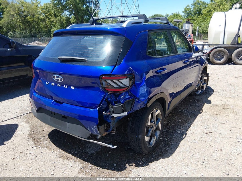 2023 Hyundai Venue VIN KMHRC8A31PU252408 IAAI salvage auction — RIGHT REAR, Salvage (Indiana), sold $5,125 on 2026-07-29 (photo 4)