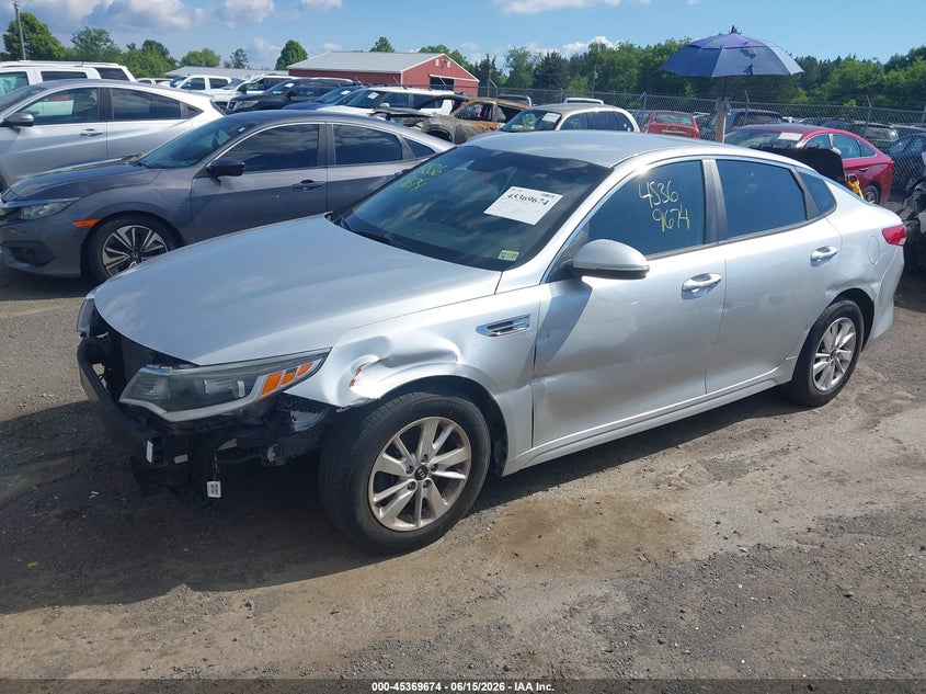 2016 Kia Optima VIN 5XXGT4L37GG028700 IAAI salvage auction — NORMAL WEAR, Clear (Virginia), sold $575 on 2026-07-21 (photo 2)