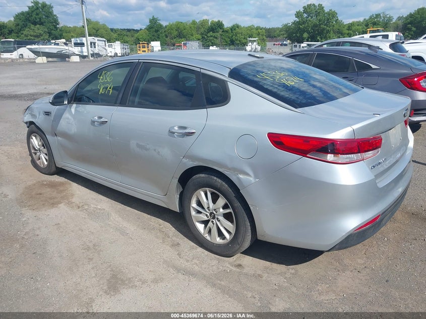 2016 Kia Optima VIN 5XXGT4L37GG028700 IAAI salvage auction — NORMAL WEAR, Clear (Virginia), sold $575 on 2026-07-21 (photo 3)
