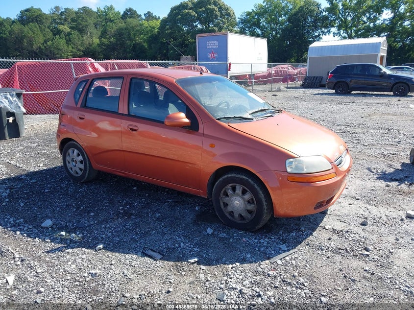 2004 Chevrolet Aveo VIN KL1TJ62684B249503 IAAI salvage auction — FRONT END, Clear (Georgia), sold $250 on 2026-07-10 (photo 1)