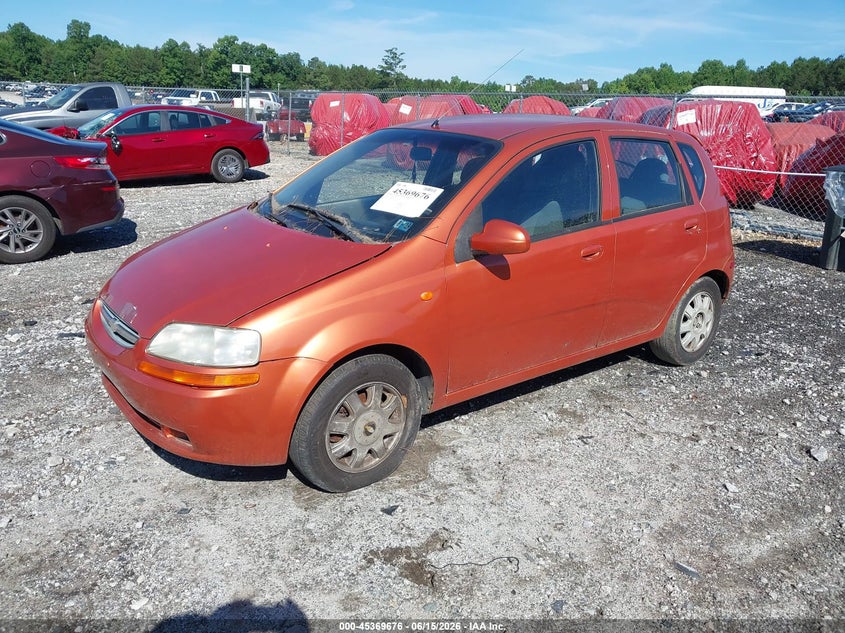 2004 Chevrolet Aveo VIN KL1TJ62684B249503 IAAI salvage auction — FRONT END, Clear (Georgia), sold $250 on 2026-07-10 (photo 2)