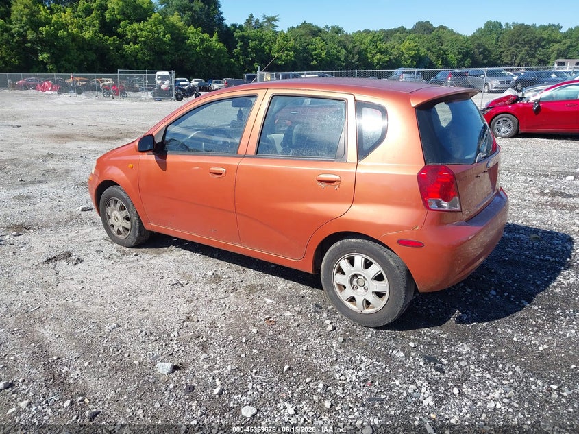 2004 Chevrolet Aveo VIN KL1TJ62684B249503 IAAI salvage auction — FRONT END, Clear (Georgia), sold $250 on 2026-07-10 (photo 3)