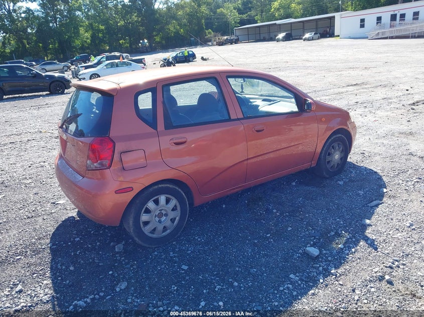2004 Chevrolet Aveo VIN KL1TJ62684B249503 IAAI salvage auction — FRONT END, Clear (Georgia), sold $250 on 2026-07-10 (photo 4)
