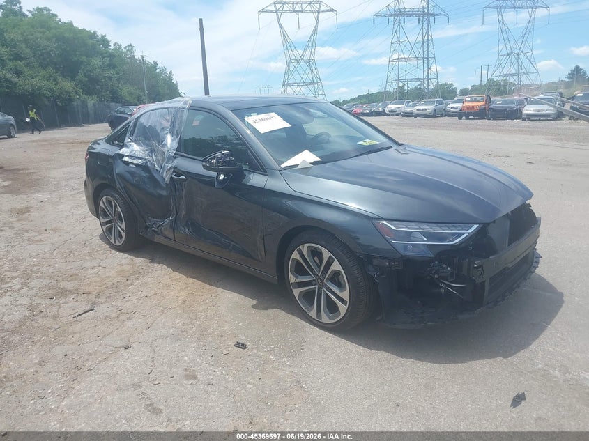 2025 Audi A3 VIN WAUGUDGY7SA126405 IAAI salvage auction — RIGHT SIDE, Salvage (Pennsylvania), sold $25 on 2026-07-24 (photo 1)