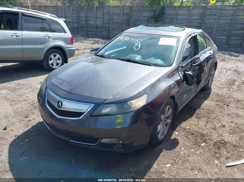 2012 Acura Tl VIN 19UUA8F55CA007834 IAAI salvage auction — SIDE, Clear (Massachusetts), sold $475 on 2026-07-11 (photo 2)