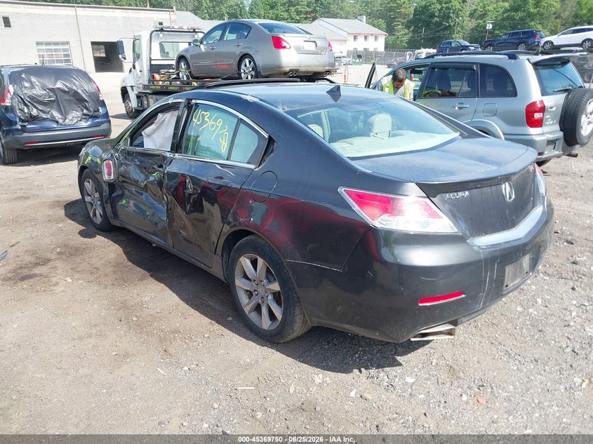 2012 Acura Tl VIN 19UUA8F55CA007834 IAAI salvage auction — SIDE, Clear (Massachusetts), sold $475 on 2026-07-11 (photo 3)