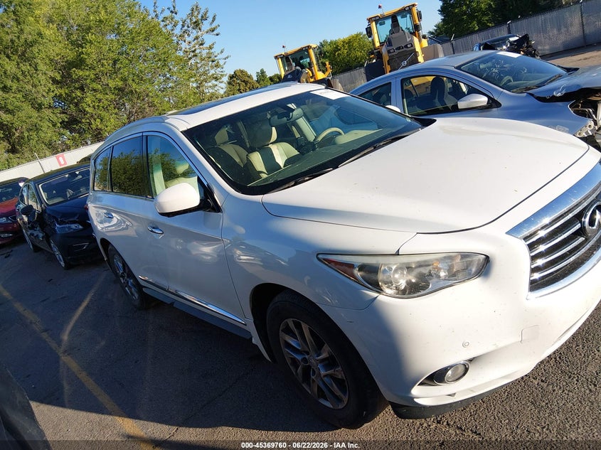 2013 Infiniti Jx35 VIN 5N1AL0MM5DC329818 IAAI salvage auction — NORMAL WEAR, Clear (Idaho), sold $1,350 on 2026-07-10 (photo 1)