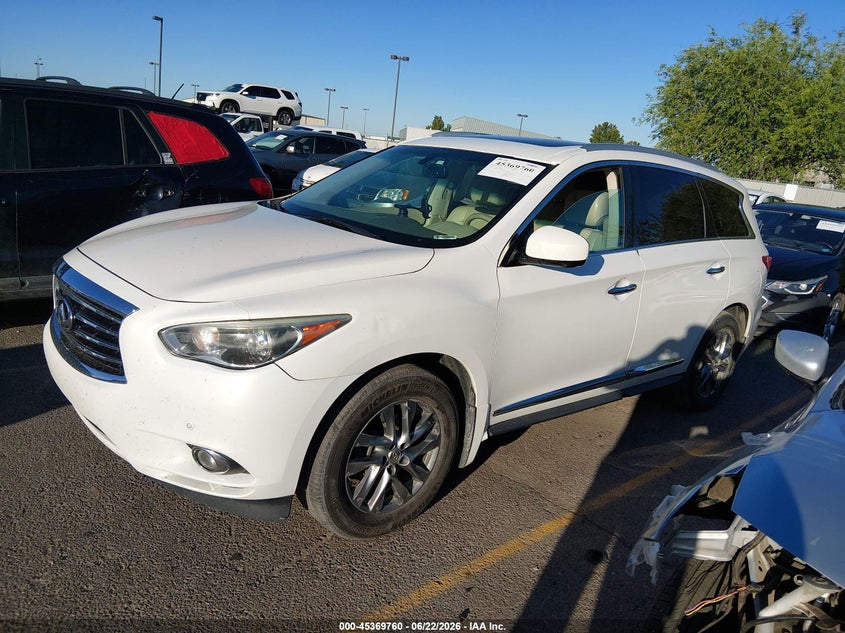 2013 Infiniti Jx35 VIN 5N1AL0MM5DC329818 IAAI salvage auction — NORMAL WEAR, Clear (Idaho), sold $1,350 on 2026-07-10 (photo 2)
