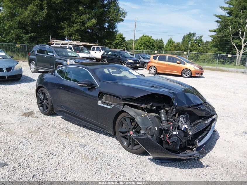 2017 Jaguar F-type VIN SAJWJ6BV1H8K43107 IAAI salvage auction — FRONT END, Salvage (Alabama), sold $300 on 2026-07-29 (photo 1)