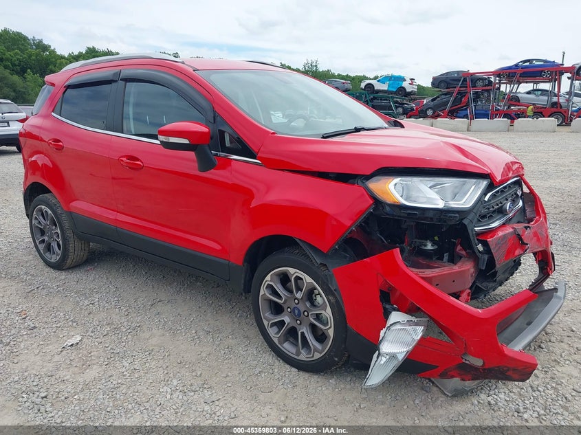 2021 Ford Ecosport VIN MAJ6S3KL0MC439304 IAAI salvage auction — FRONT END, Salvage Title, sold $1,700 on 2026-07-22 (photo 1)