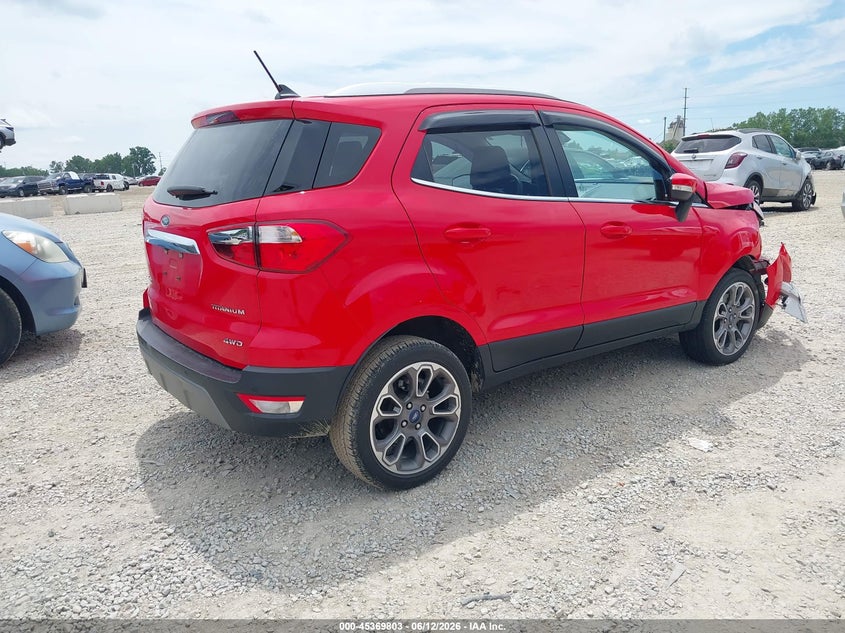 2021 Ford Ecosport VIN MAJ6S3KL0MC439304 IAAI salvage auction — FRONT END, Salvage Title, sold $1,700 on 2026-07-22 (photo 4)