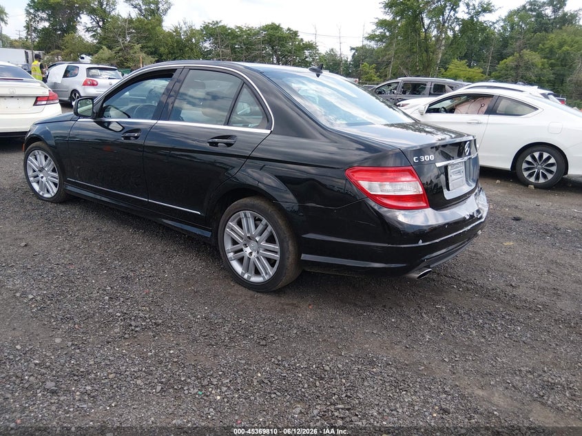 2009 Mercedes-benz C class VIN WDDGF81X69R056689 IAAI salvage auction — REAR END, Salvage (New Jersey), sold $200 on 2026-07-29 (photo 3)