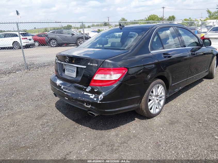 2009 Mercedes-benz C class VIN WDDGF81X69R056689 IAAI salvage auction — REAR END, Salvage (New Jersey), sold $200 on 2026-07-29 (photo 6)