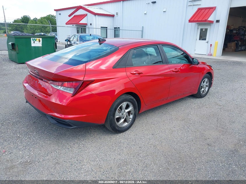 2021 Hyundai Elantra VIN 5NPLL4AG9MH046507 IAAI salvage auction — NORMAL WEAR, Sf97 (Maryland), sold $1,000 on 2026-07-21 (photo 4)