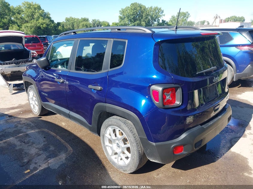 2020 Jeep Renegade VIN ZACNJAAB7LPL32974 IAAI salvage auction — HAIL, Salvage (Missouri), sold $3,700 on 2026-07-29 (photo 3)