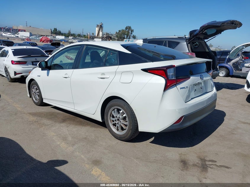 2019 Toyota Prius VIN JTDKARFU5K3077940 IAAI salvage auction — FRONT END, Salvage (California), sold $4,100 on 2026-07-09 (photo 3)