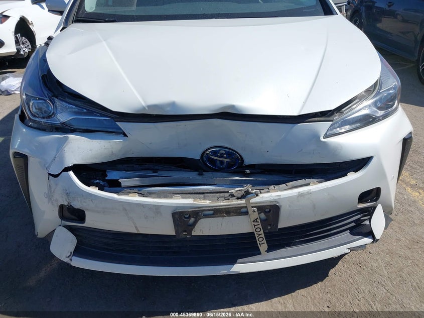 2019 Toyota Prius VIN JTDKARFU5K3077940 IAAI salvage auction — FRONT END, Salvage (California), sold $4,100 on 2026-07-09 (photo 6)