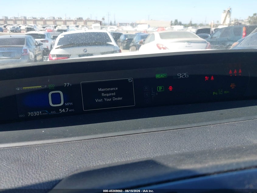 2019 Toyota Prius VIN JTDKARFU5K3077940 IAAI salvage auction — FRONT END, Salvage (California), sold $4,100 on 2026-07-09 (photo 7)