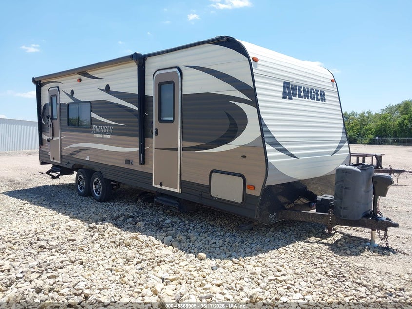 2015 Avenger Travel trailer VIN 5ZT2AVPB4FB906657 IAAI salvage auction — HAIL, Salvage (Kansas), sold $3,250 on 2026-08-25 (photo 1)