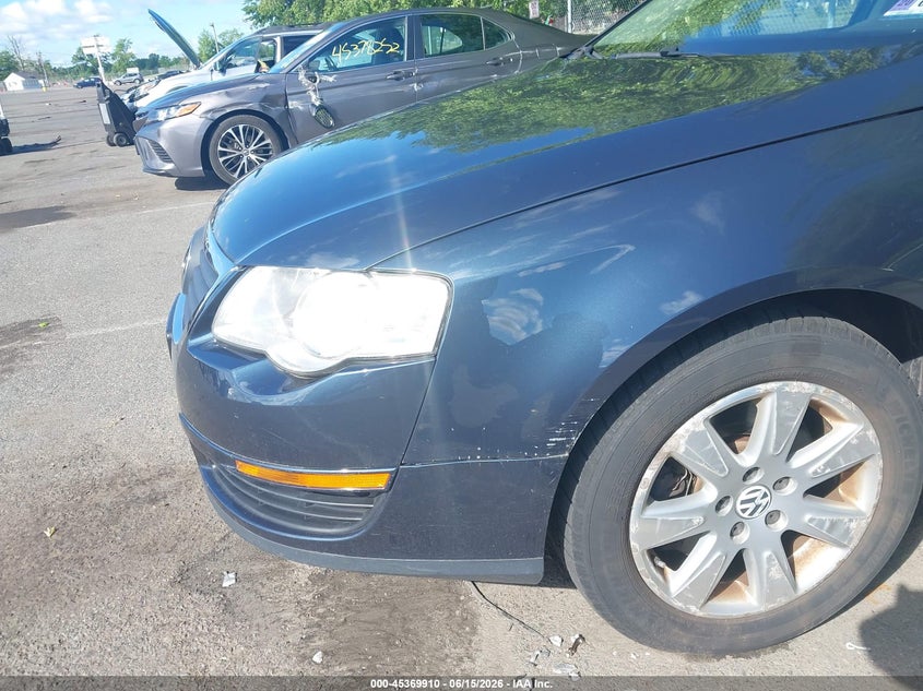 2006 Volkswagen Passat VIN WVWAK73C26P055028 IAAI salvage auction — FRONT END, Clear (New Jersey), sold $425 on 2026-07-13 (photo 6)