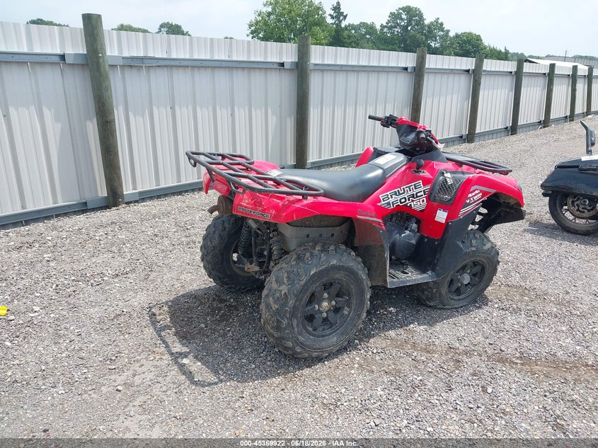 2021 Kawasaki Kvf VIN JKAVFDL37MB509508 IAAI salvage auction — FRAME DAMAGE, Salvage (Louisiana), sold $2,450 on 2026-07-15 (photo 4)