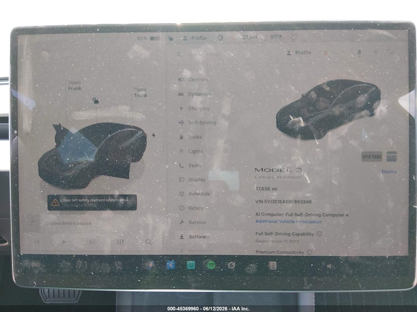 2024 Tesla Model 3 VIN 5YJ3E1EA5RF863266 IAAI salvage auction — REAR END, Salvage (Texas), sold $9,550 on 2026-07-21 (photo 7)