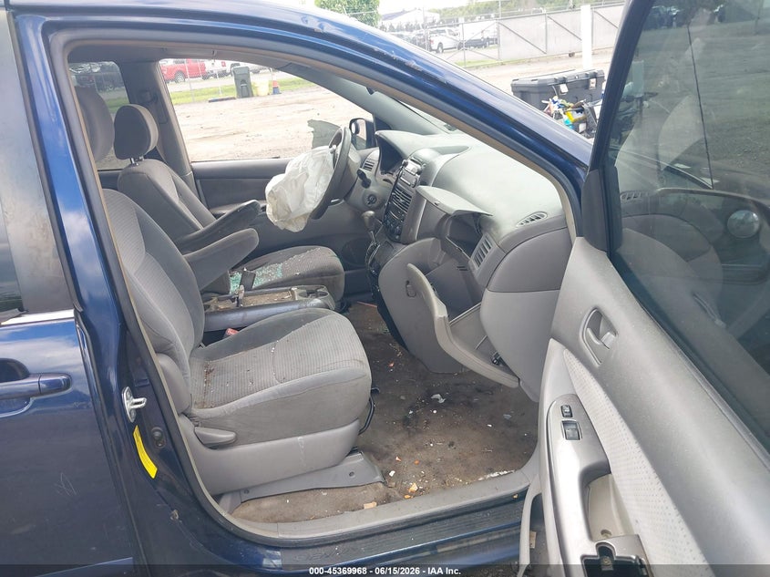 2006 Toyota Sienna VIN 5TDZA23C66S400012 IAAI salvage auction — LEFT FRONT, Clear (Virginia), sold $400 on 2026-07-07 (photo 5)