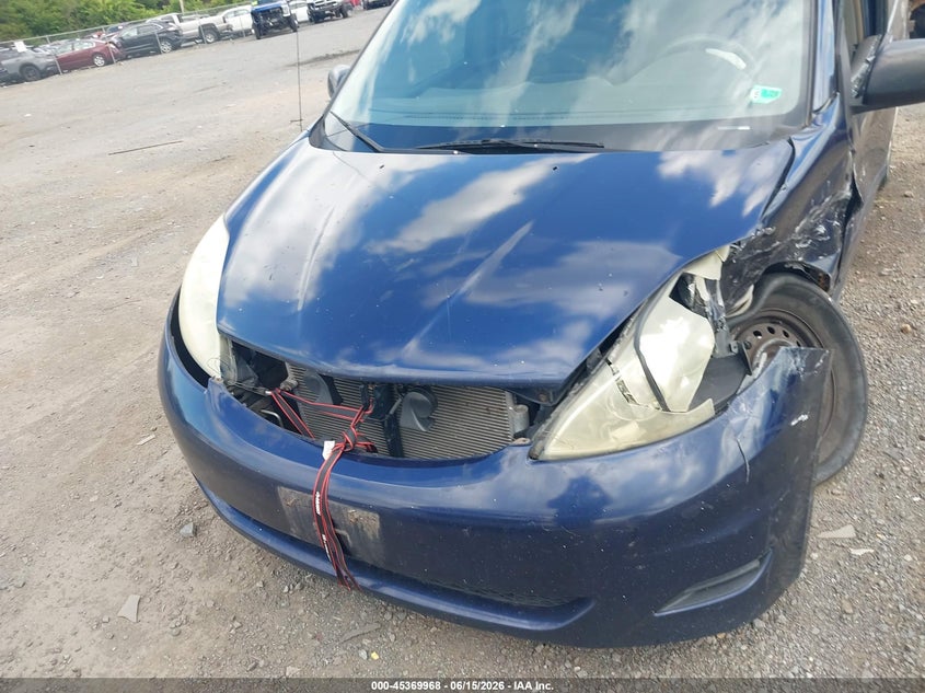 2006 Toyota Sienna VIN 5TDZA23C66S400012 IAAI salvage auction — LEFT FRONT, Clear (Virginia), sold $400 on 2026-07-07 (photo 6)