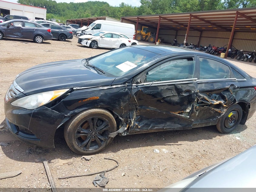 2012 Hyundai Sonata VIN 5NPEC4AC6CH407132 IAAI salvage auction — LEFT SIDE, Salvage (Alabama), sold $25 on 2026-07-08 (photo 6)