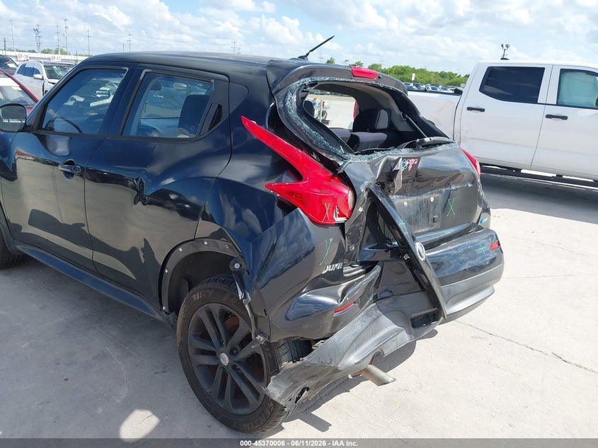 2014 Nissan Juke VIN JN8AF5MR9ET357700 IAAI salvage auction — REAR END, Salvage (Texas), sold $875 on 2026-07-06 (photo 6)