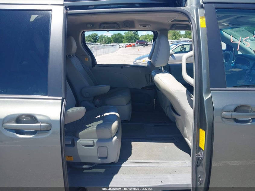 2013 Toyota Sienna VIN 5TDDK3DC1DS056968 IAAI salvage auction — LEFT SIDE, Clear (Indiana), sold $3,450 on 2026-07-24 (photo 8)