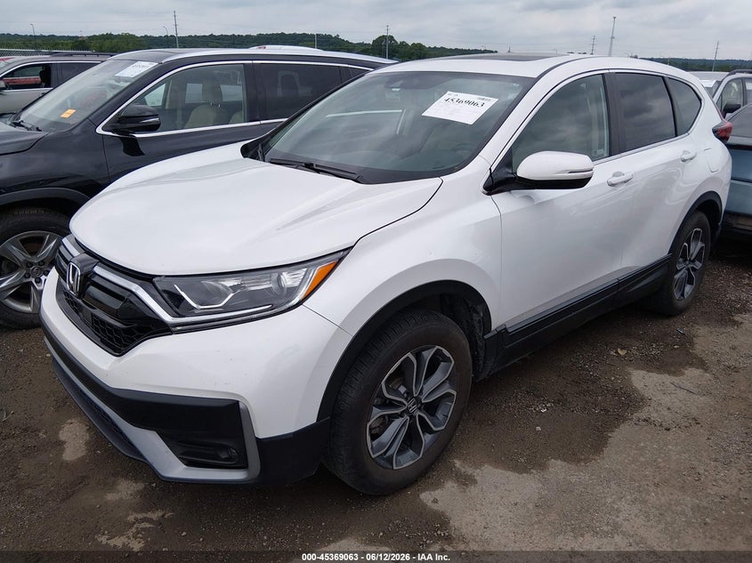 2022 Honda Cr-v VIN 2HKRW2H80NH670671 IAAI salvage auction — HAIL, Clear (Oklahoma), sold $12,900 on 2026-07-24 (photo 2)