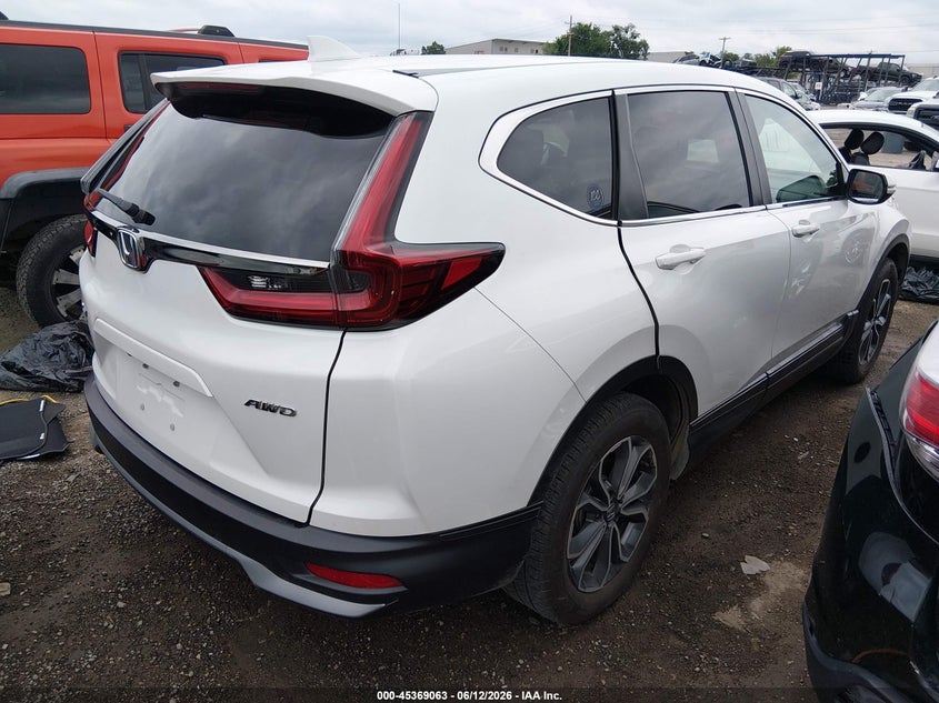 2022 Honda Cr-v VIN 2HKRW2H80NH670671 IAAI salvage auction — HAIL, Clear (Oklahoma), sold $12,900 on 2026-07-24 (photo 4)