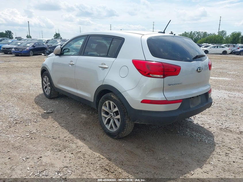 2016 Kia Sportage VIN KNDPB3AC2G7861359 IAAI salvage auction — FRONT END, Salvage (Ohio), sold $2,000 on 2026-07-29 (photo 3)