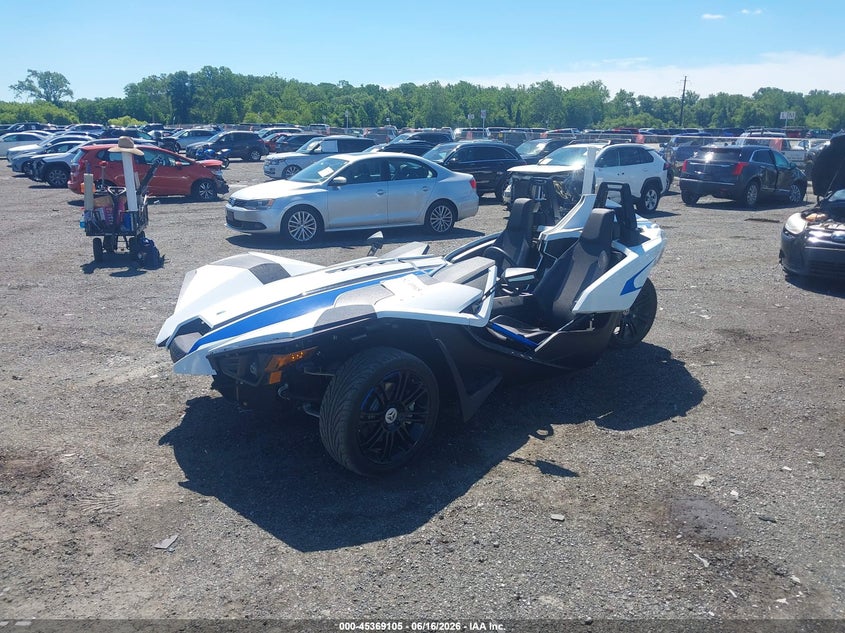 2019 Polaris Slingshot VIN 57XAASFA6K8135749 IAAI salvage auction — LEFT FRONT, Salvage - Greater Than 75% (Maryland), sold $1,600 on 2026-07-08 (photo 2)