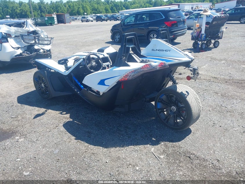 2019 Polaris Slingshot VIN 57XAASFA6K8135749 IAAI salvage auction — LEFT FRONT, Salvage - Greater Than 75% (Maryland), sold $1,600 on 2026-07-08 (photo 3)