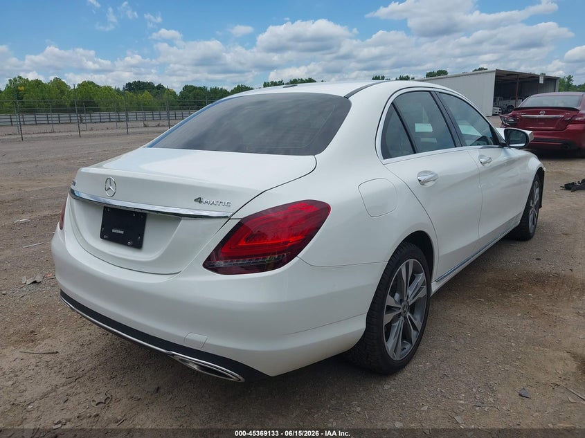 2021 Mercedes-benz C-klasse VIN W1KWF8EB1MR633941 IAAI salvage auction — FRONT END, Salvage Title, sold $7,800 on 2026-07-29 (photo 4)