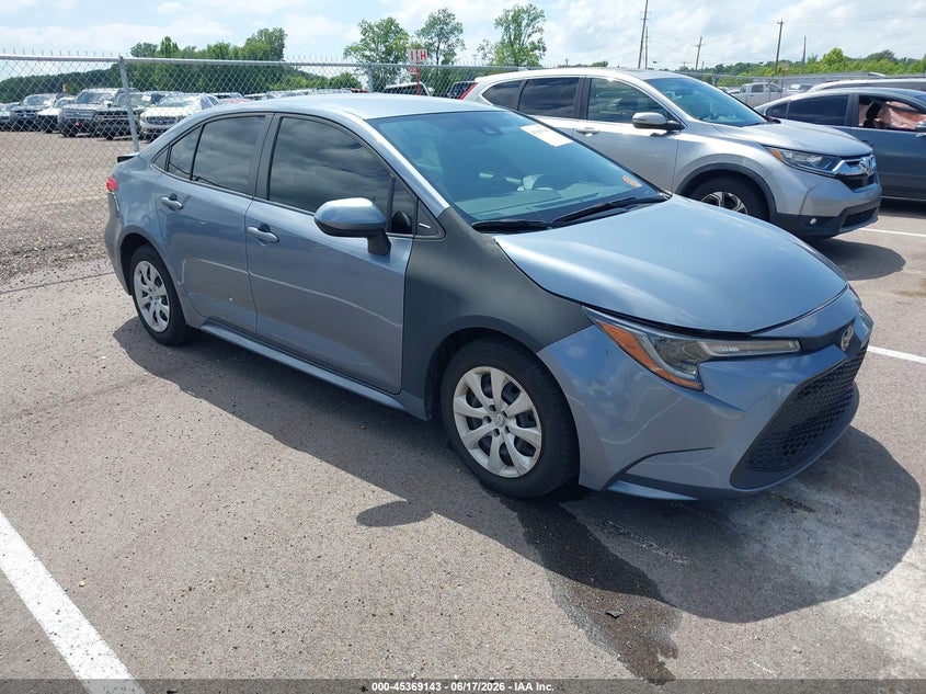 2022 Toyota Corolla VIN JTDEPMAE8N3015368 IAAI salvage auction — REAR END, Salvage (Tennessee), sold $3,600 on 2026-07-19 (photo 1)