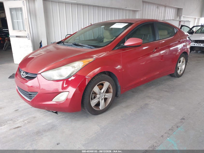 2013 Hyundai Elantra VIN KMHDH4AE1DU747810 IAAI salvage auction — REAR END, Rebuildable (Florida), sold $1,150 on 2026-07-15 (photo 2)