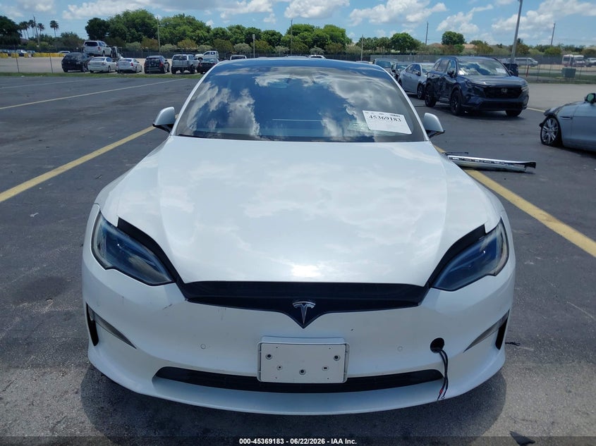 2022 Tesla Model s VIN 5YJSA1E50NF477052 IAAI salvage auction — WATER/FLOOD, Salvage Title, sold $13,250 on 2026-07-30 (photo 6)