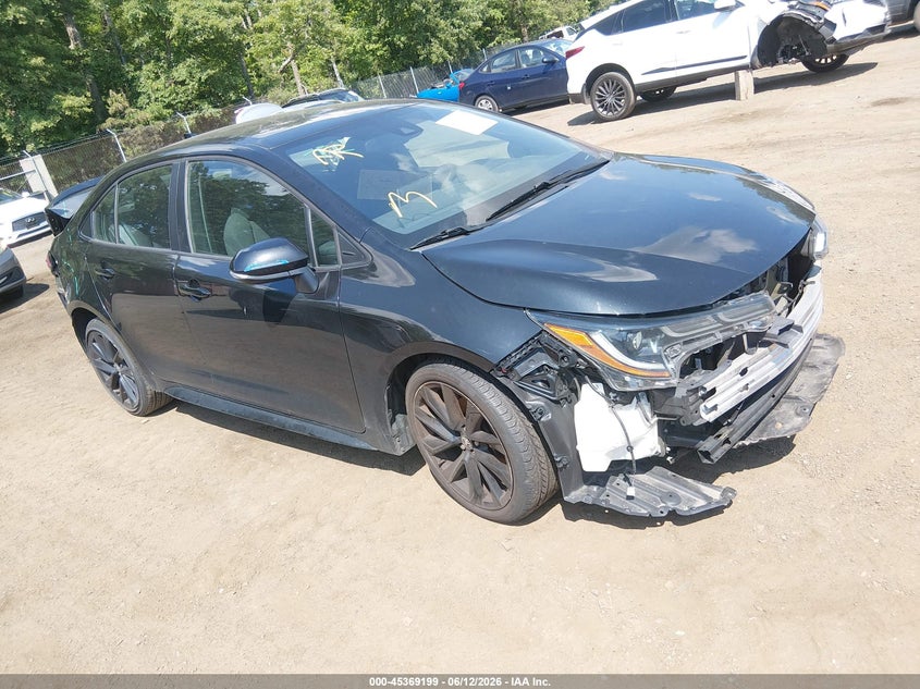 2021 Toyota Corolla VIN 5YFS4MCE9MP073214 IAAI salvage auction — FRONT & REAR, Salvage - Greater Than 75% (Maryland), sold $3,650 on 2026-07-31 (photo 1)