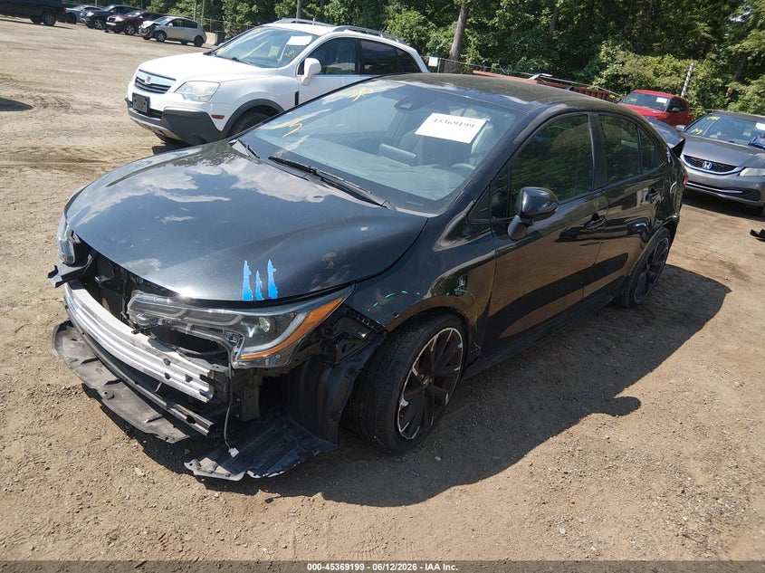 2021 Toyota Corolla VIN 5YFS4MCE9MP073214 IAAI salvage auction — FRONT & REAR, Salvage - Greater Than 75% (Maryland), sold $3,650 on 2026-07-31 (photo 2)