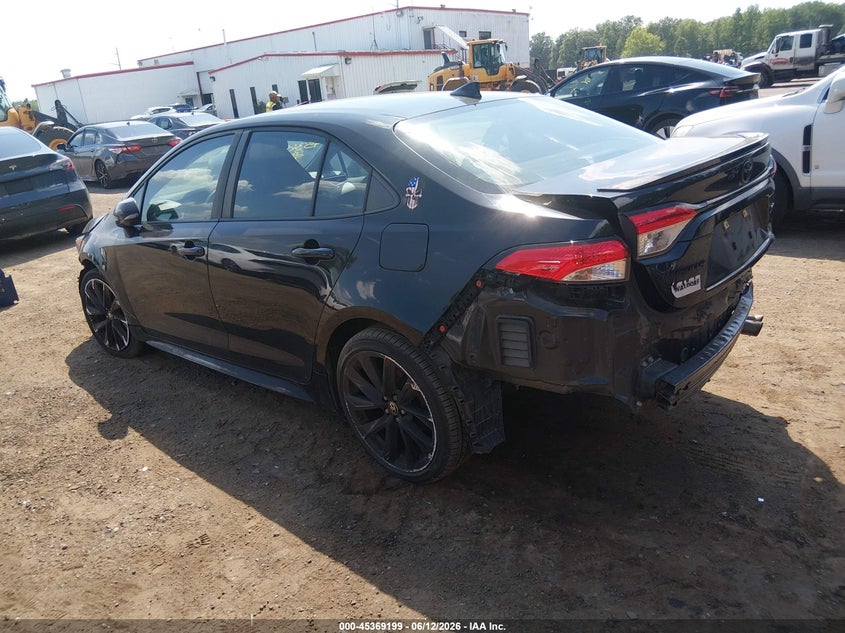 2021 Toyota Corolla VIN 5YFS4MCE9MP073214 IAAI salvage auction — FRONT & REAR, Salvage - Greater Than 75% (Maryland), sold $3,650 on 2026-07-31 (photo 3)