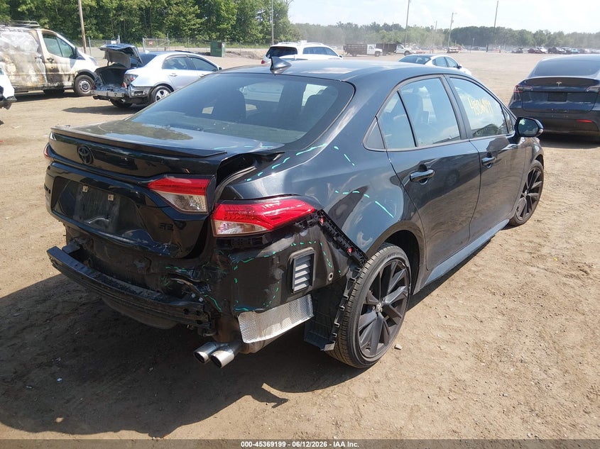 2021 Toyota Corolla VIN 5YFS4MCE9MP073214 IAAI salvage auction — FRONT & REAR, Salvage - Greater Than 75% (Maryland), sold $3,650 on 2026-07-31 (photo 4)