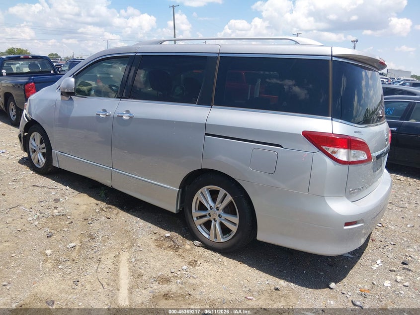 2014 Nissan Quest VIN JN8AE2KP1E9105746 IAAI salvage auction — NORMAL WEAR, Clear (Tennessee), sold $825 on 2026-07-09 (photo 3)
