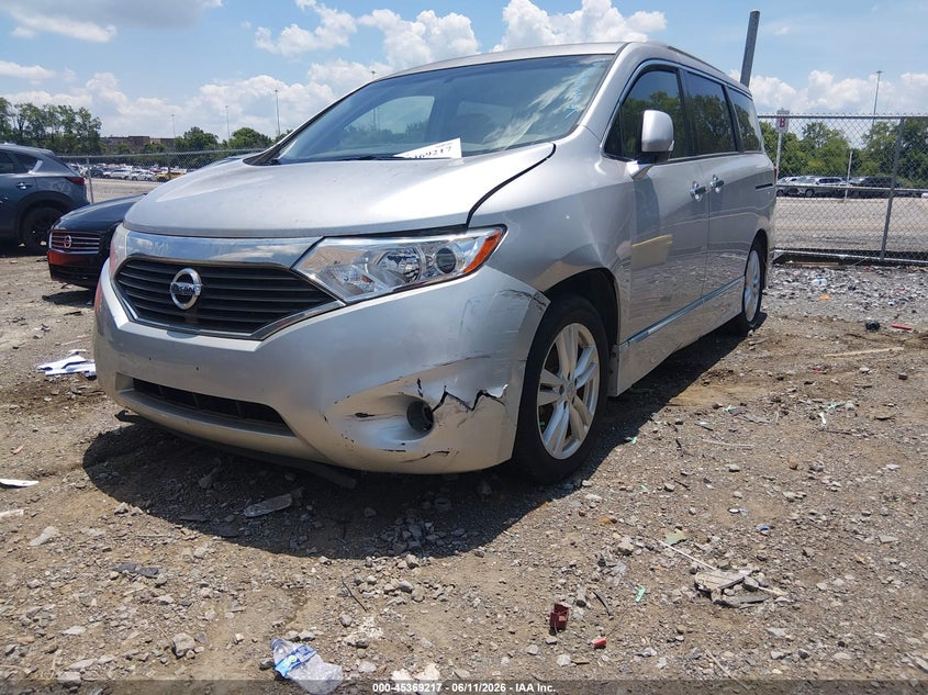 2014 Nissan Quest VIN JN8AE2KP1E9105746 IAAI salvage auction — NORMAL WEAR, Clear (Tennessee), sold $825 on 2026-07-09 (photo 6)
