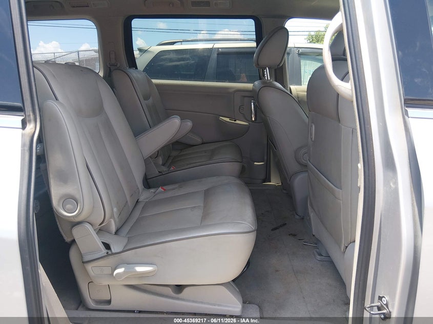 2014 Nissan Quest VIN JN8AE2KP1E9105746 IAAI salvage auction — NORMAL WEAR, Clear (Tennessee), sold $825 on 2026-07-09 (photo 8)