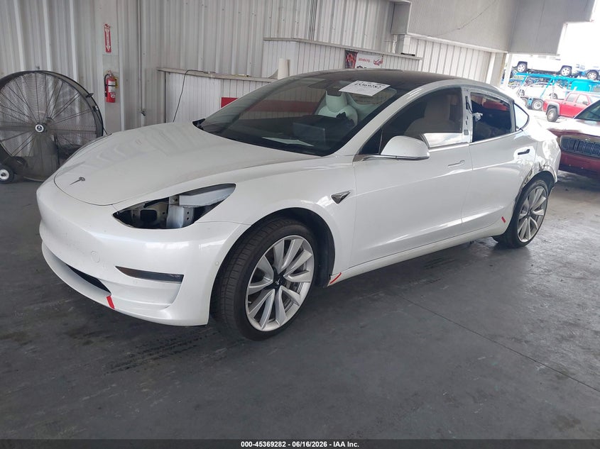 2020 Tesla Model 3 VIN 5YJ3E1EB6LF628777 IAAI salvage auction — LEFT SIDE, Rebuildable (Florida), sold $6,500 on 2026-07-23 (photo 2)