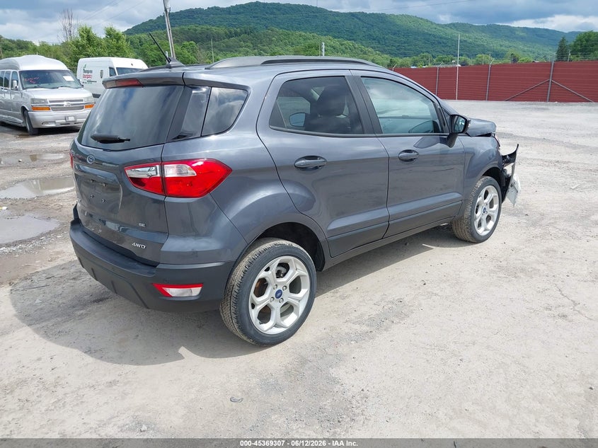 2021 Ford Ecosport VIN MAJ6S3GL7MC455640 IAAI salvage auction — FRONT END, Salvage (Pennsylvania), sold $1,750 on 2026-07-15 (photo 4)