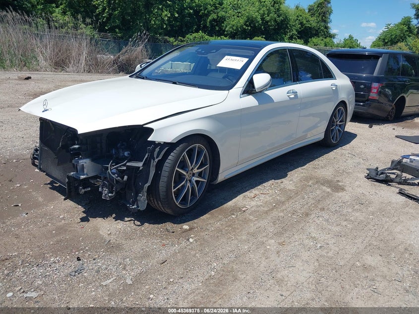 2019 Mercedes-benz S-klasse VIN WDDUG6EB5KA452698 IAAI salvage auction — FRONT END, Salvage Title, sold $17,900 on 2026-08-08 (photo 2)